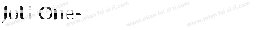 Joti One字体转换